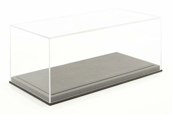 HIGH QUALITY ACRYLIC SHOWCASE FOR MODEL CARS IN THE SCALE LIGHT-GRAY BBR / ХИГХ КВАЛИТЙ АКРИЛОВЫЙ БОКС ДЛЯ МОДЕЛЕЙ ЛИГХТ-ГРАЙ ББР СЕРЫЙ — фото 1
