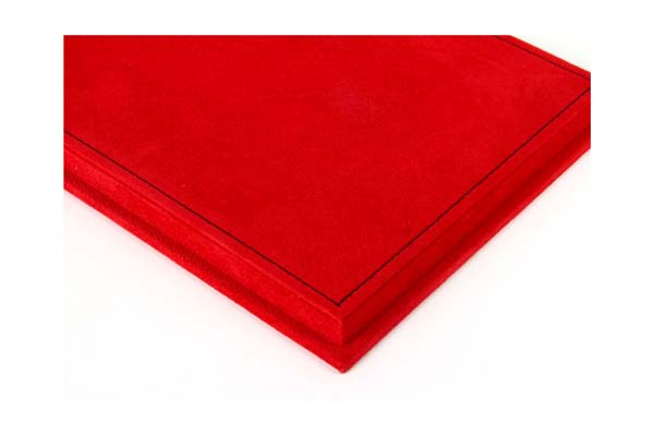 DISPLAY CASE WITH RED ALCANTARA BASE BLACK STITCHING / БОКС ББР 1:1 — фото 3