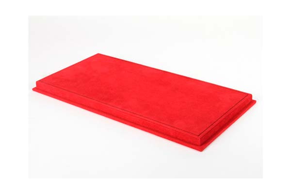 DISPLAY CASE WITH RED ALCANTARA BASE BLACK STITCHING / БОКС ББР 1:1 — фото 2