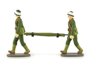 МОДЕЛЬ ФИГУРКИ FIGURINES 2 FRENCH MILITARY SANITANTS WITH STRETCHES — фото 4