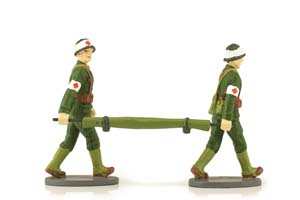 МОДЕЛЬ ФИГУРКИ FIGURINES 2 FRENCH MILITARY SANITANTS WITH STRETCHES — фото 5