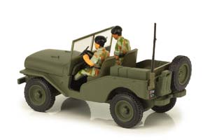 DELAHAYE VLRD 1949 MILITARY SUV WITH 2 FIGURES — фото 4