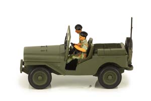 DELAHAYE VLRD 1949 MILITARY SUV WITH 2 FIGURES — фото 7