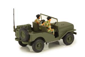 DELAHAYE VLRD 1949 MILITARY SUV WITH 2 FIGURES — фото 2