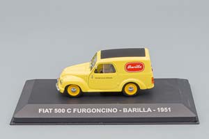 FIAT 500C FURGONCINO VAN BARILLA 1951, YELLOW — фото 3