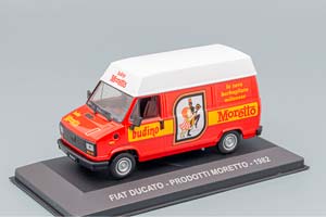 FIAT DUCATO VAN (1982) - PRODOTTI MORETTO LA VERA BARBAGLIATA MILANESE, RED WHITE