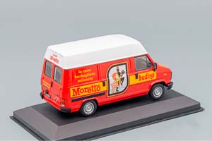 FIAT DUCATO VAN (1982) - PRODOTTI MORETTO LA VERA BARBAGLIATA MILANESE, RED WHITE — фото 2
