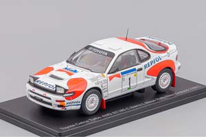 TOYOTA CELICA GT4 TURBO 4WD ST185 TEAM CASTROL №1 WINNER RALLY NEW ZEALAND 1992 CARLOS SAINZ - LUIS MOYA, WHITE / RED