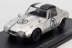 TOYOTA 800 SPORTS GT-I N 20 CCC RACE FUNABASHI CIRCUIT 1965 TOJIRO UKIYA, SILVER WHITE
