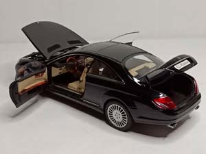 MERCEDES CL CLASS (W216) BLACK 1:18 AUTOART — фото 3