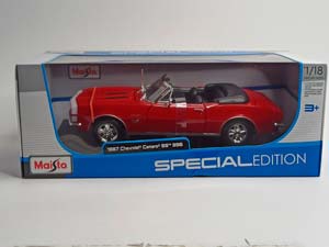 CHEVROLET CAMARO SS 396 CABRIO RED 1:18 — фото 10