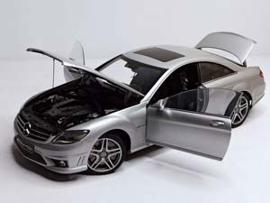 MERCEDES CL63 AMG (W216) SILVER 1:18 AUTOART — фото 2