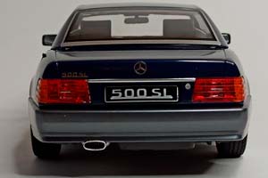 MERCEDES SL500 W129 (R129) 1:18 KK SCALE BLUE — фото 3