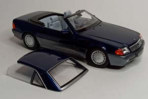 MERCEDES SL500 W129 (R129) 1:18 KK SCALE BLUE — фото 4