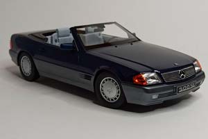 MERCEDES SL500 W129 (R129) 1:18 KK SCALE BLUE — фото 6