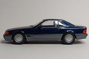 MERCEDES SL500 W129 (R129) 1:18 KK SCALE BLUE — фото 2