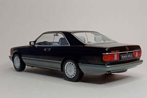 MERCEDES 560 SEC W126 BLACK 1:18 KK SCALE — фото 2