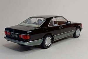 MERCEDES 560 SEC W126 BLACK 1:18 KK SCALE — фото 4