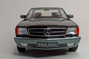MERCEDES 560 SEC W126 BLACK 1:18 KK SCALE — фото 6