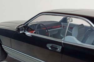 MERCEDES 560 SEC W126 BLACK 1:18 KK SCALE — фото 8