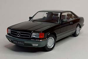 MERCEDES 560 SEC W126 BLACK 1:18 KK SCALE