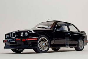 BMW M3 E30 SPORT EVO BLACK 1:18 SOLIDO — фото 7
