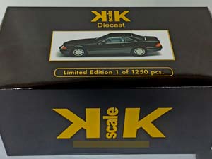 MERCEDES SL500 W129 (R129) 1:18 KK SCALE BLACK — фото 10
