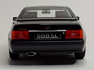 MERCEDES SL500 W129 (R129) 1:18 KK SCALE BLACK — фото 3