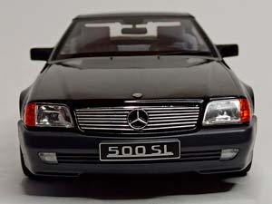 MERCEDES SL500 W129 (R129) 1:18 KK SCALE BLACK — фото 5