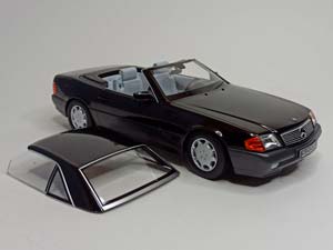 MERCEDES SL500 W129 (R129) 1:18 KK SCALE BLACK — фото 8