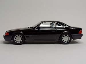 MERCEDES SL500 W129 (R129) 1:18 KK SCALE BLACK — фото 2