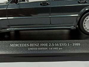 MERCEDES 190E W201 2,516 EVO 1 MINICHAMPS 1:18 — фото 8