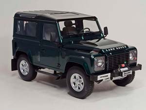 LAND ROVER DEFENDER 90 GREEN 1:18 KYOSHO — фото 7