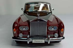 ROLLS-ROYCE PHANTOM VI BURGUNDY RED KYOSHO 1:18 — фото 8