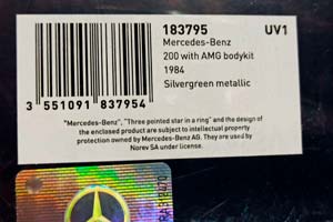 MERCEDES 200 AMG BODYKIT W123 1984 NOREV 1:18 — фото 9