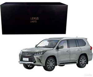 LEXUS LX 570 SONIC TITANIUM 1:18 KYOSHO — фото 10
