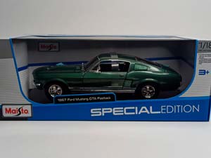 FORD MUSTANG GTA FASTBACK 1967 MAISTO 1:18 — фото 10