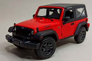 JEEP WRANGLER 2014 RED 1:18 MAISTO