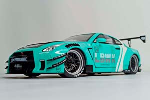 NISSAN GT-R R35 LB WALK SOLIDO 1:18 — фото 9