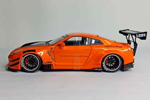 NISSAN GT-R R35 LB WALK SOLIDO 1:18 — фото 3