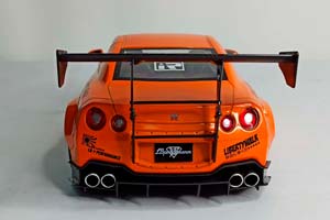 NISSAN GT-R R35 LB WALK SOLIDO 1:18 — фото 5