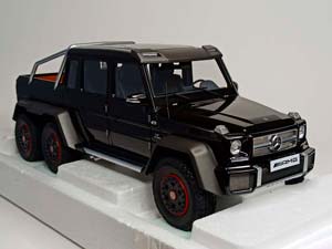 MERCEDES G63 6X6 BLACK AUTOART 1:18 — фото 7