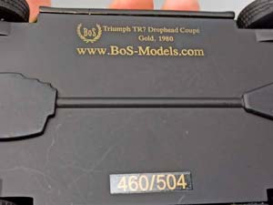 TRIUMPH TR-7 DNC GOLD BOS MODELS 1:18 — фото 8