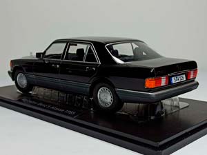 MERCEDES 560 SEL W126 S CLASS BLACK I-SCALE 1:18 — фото 4