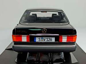 MERCEDES 560 SEL W126 S CLASS BLACK I-SCALE 1:18 — фото 5