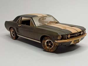 FORD MUSTANG 1967 GREENLIGHT 1:18 — фото 8