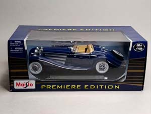 MERCEDES 500K ROADSTER W29 1936 MAISTO 1:18 — фото 9