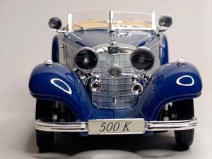 MERCEDES 500K ROADSTER W29 1936 MAISTO 1:18 — фото 6