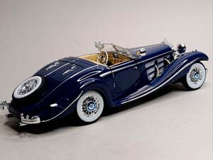 MERCEDES 500K ROADSTER W29 1936 MAISTO 1:18 — фото 7