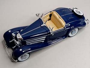 MERCEDES 500K ROADSTER W29 1936 MAISTO 1:18 — фото 8